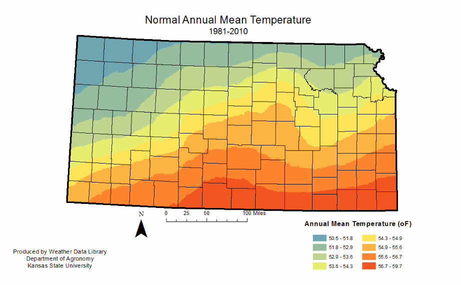 Normal Annual Mean Temperature